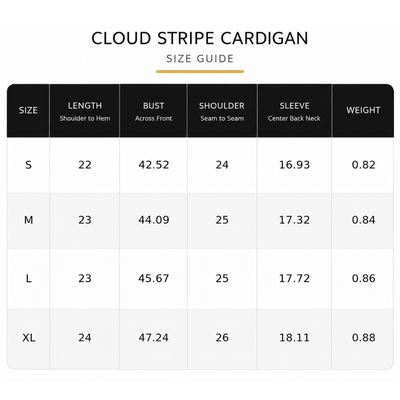 Aether™ Cloud Stripe Cardigan